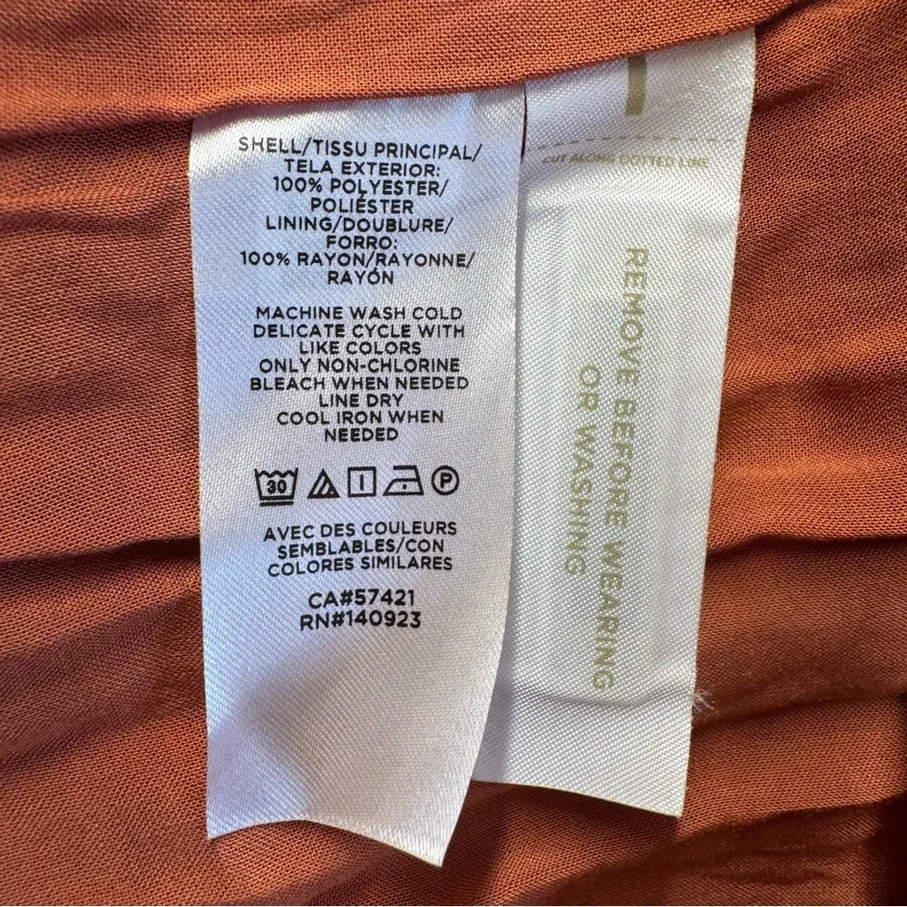 Loft Petite Leopard Print Tiered V-Neck Midi Long Sleeve Dress‎ Size 6 #211 - Picture 10 of 11